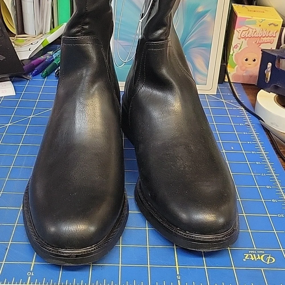 A New Day Memory Foam Black Over the Knee Boots Wide Calf NWT